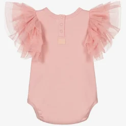 The Tiny Universe Babysuits*Girls Pink Organic Cotton Bodysuit