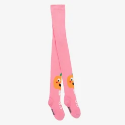 Wauw Capow Tights|Tights*Girls Pink Organic Cotton Pumpkin Tights