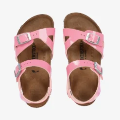 Birkenstock Sandals|Sandals*Girls Pink Patent Faux Leather Sandals