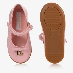 Dolce amp; Gabbana Bar Shoes*Girls Pink Patent Leather Shoes