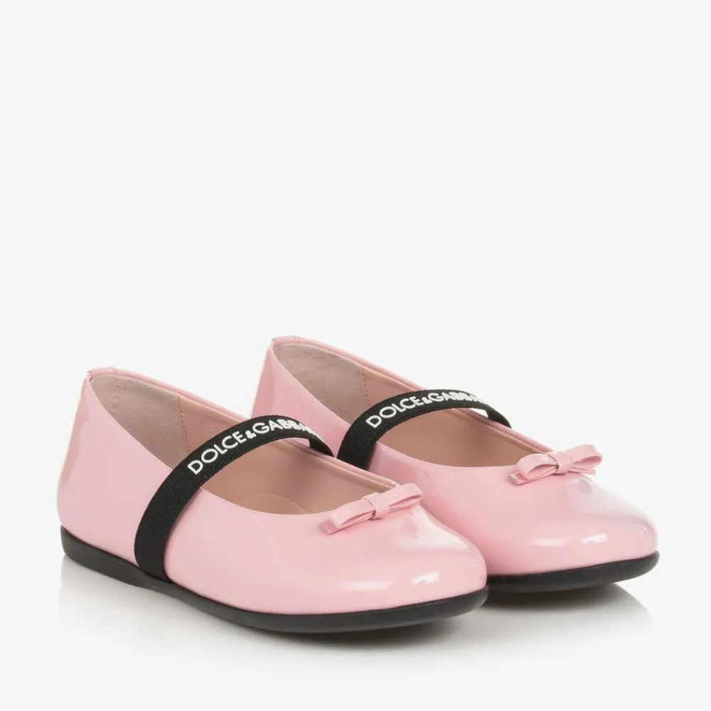 Dolce amp; Gabbana Pumps & Ballerinas|Pumps & Ballerinas*Girls Pink Patent Leather Pumps