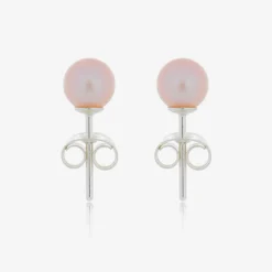 Raw Pearls Jewellery|Gifts*Girls Pink Pearl Earrings (5mm)