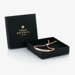 Treat Republic Jewellery*Girls Pink Personalised Bracelet (28cm)