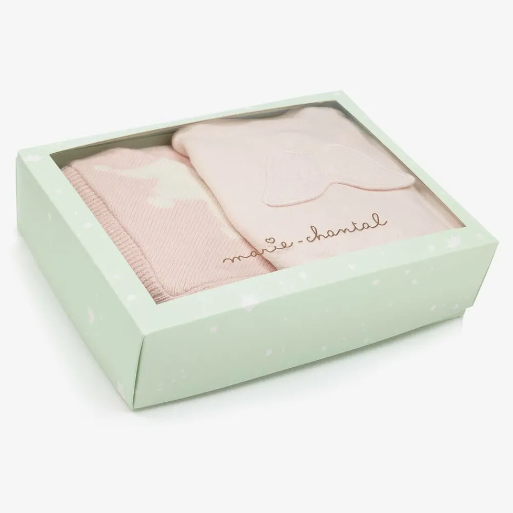 Marie-Chantal Gifts|Babysuits*Girls Pink Pima Cotton Babysuit Set