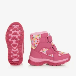 Agatha Ruiz de la Prada Snow Boots|Snow Boots*Girls Pink Polka Dot Print Snow Boots