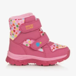 Agatha Ruiz de la Prada Snow Boots|Snow Boots*Girls Pink Polka Dot Print Snow Boots