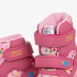 Agatha Ruiz de la Prada Snow Boots|Snow Boots*Girls Pink Polka Dot Print Snow Boots
