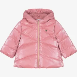 Mayoral Coats & Jackets*Girls Pink Puffer Coat