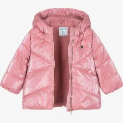 Mayoral Coats & Jackets*Girls Pink Puffer Coat