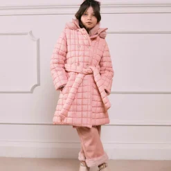 Patachou Coats & Jackets*Girls Pink Quilted Coat