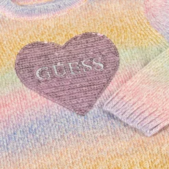Guess Tops*Girls Pink Rainbow Stripe Sweater