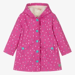 Hatley Coats & Jackets*Girls Pink Raindrop Raincoat