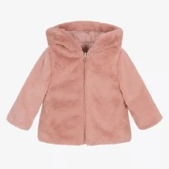 Mayoral Coats & Jackets*Girls Pink Reversible Coat