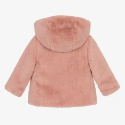 Mayoral Coats & Jackets*Girls Pink Reversible Coat
