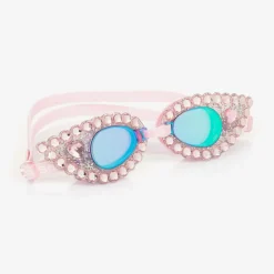 Super Smalls Swimwear*Girls Pink Rhinestone Splash Goggles