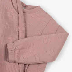 Mayoral Tracksuits*Girls Pink Ribbed Flower Tracksuit