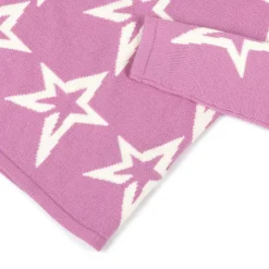 Perfect Moment Tops*Girls Pink Roll Neck Star Sweater