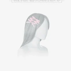 Junona Hair Accessories*Girls Pink Satin Bow Hair Clips (3 Pack)