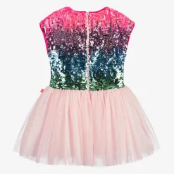 Billieblush Dresses*Girls Pink Sequin & Tulle Dress
