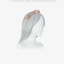 Patachou Hair Accessories*Girls Pink Sequin Bow Hairband