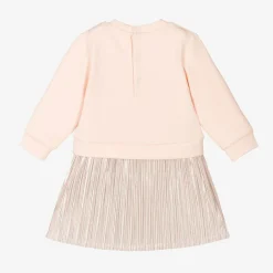 Michael Kors Kids Dresses*Girls Pink Sequin Logo Jersey Dress