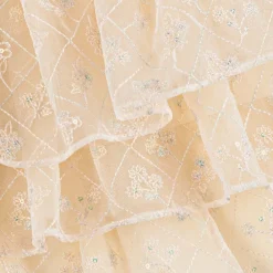 EIRENE Dresses*Girls Pink Sequinned Satin & Tulle Dress