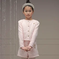 Le Chic Shorts*Girls Pink Sequinned Shorts