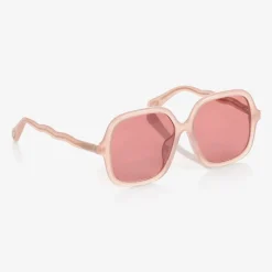 Chloé Clothing Accessories*Girls Pink Square Sunglasses