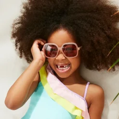 Chloé Clothing Accessories*Girls Pink Square Sunglasses