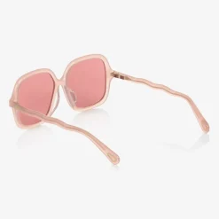 Chloé Clothing Accessories*Girls Pink Square Sunglasses