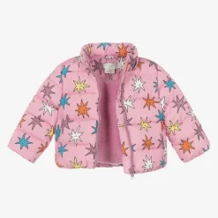 Stella McCartney Kids Coats & Jackets*Girls Pink Star Print Puffer Jacket