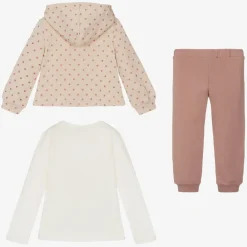 Mayoral Tracksuits*Girls Pink Star Print Tracksuit Set