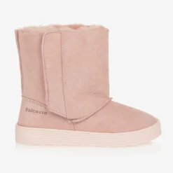 Falcotto by Naturino Boots*Girls Pink Suede Leather Boots