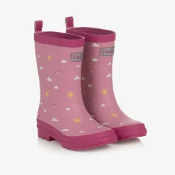 Hatley Rain Boots|Rain Boots*Girls Pink Sun Charms Rain Boots