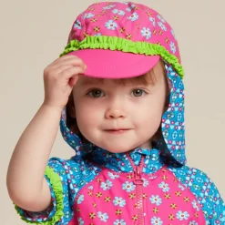 Playshoes Swimwear*Girls Pink Sun Protective Swim Hat (UPF50+)