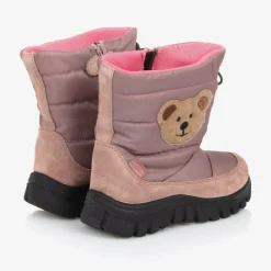 Falcotto by Naturino Snow Boots|Snow Boots*Girls Pink Teddy Bear Snow Boots