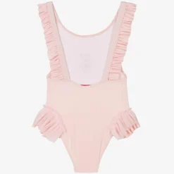 Selini Action Swimwear*Girls Pink Teddy Bear Swimsuit
