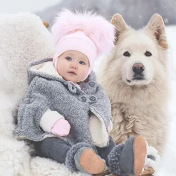 Sätila of Sweden Hats*Girls Pink Tindra Double Pom-Pom Hat