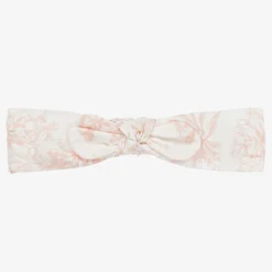 Tartine et Chocolat Hair Accessories*Girls Pink Toile de Jouy Print Headband