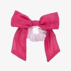 Patachou Hair Accessories*Girls Pink Tulle Bow Hair Scrunchie (14cm)