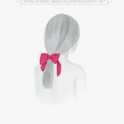 Patachou Hair Accessories*Girls Pink Tulle Bow Hair Scrunchie (14cm)