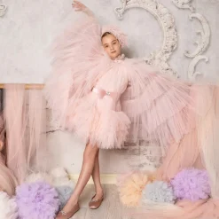 Tutu du Monde Coats & Jackets*Girls Pink Tulle Cape