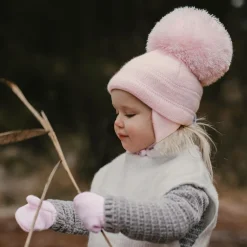 Sätila of Sweden Hats*Girls Pink Tuva Giant Pom-Pom Hat