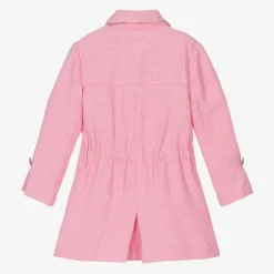 Miranda Dresses*Girls Pink Tweed & Diamanté Dress