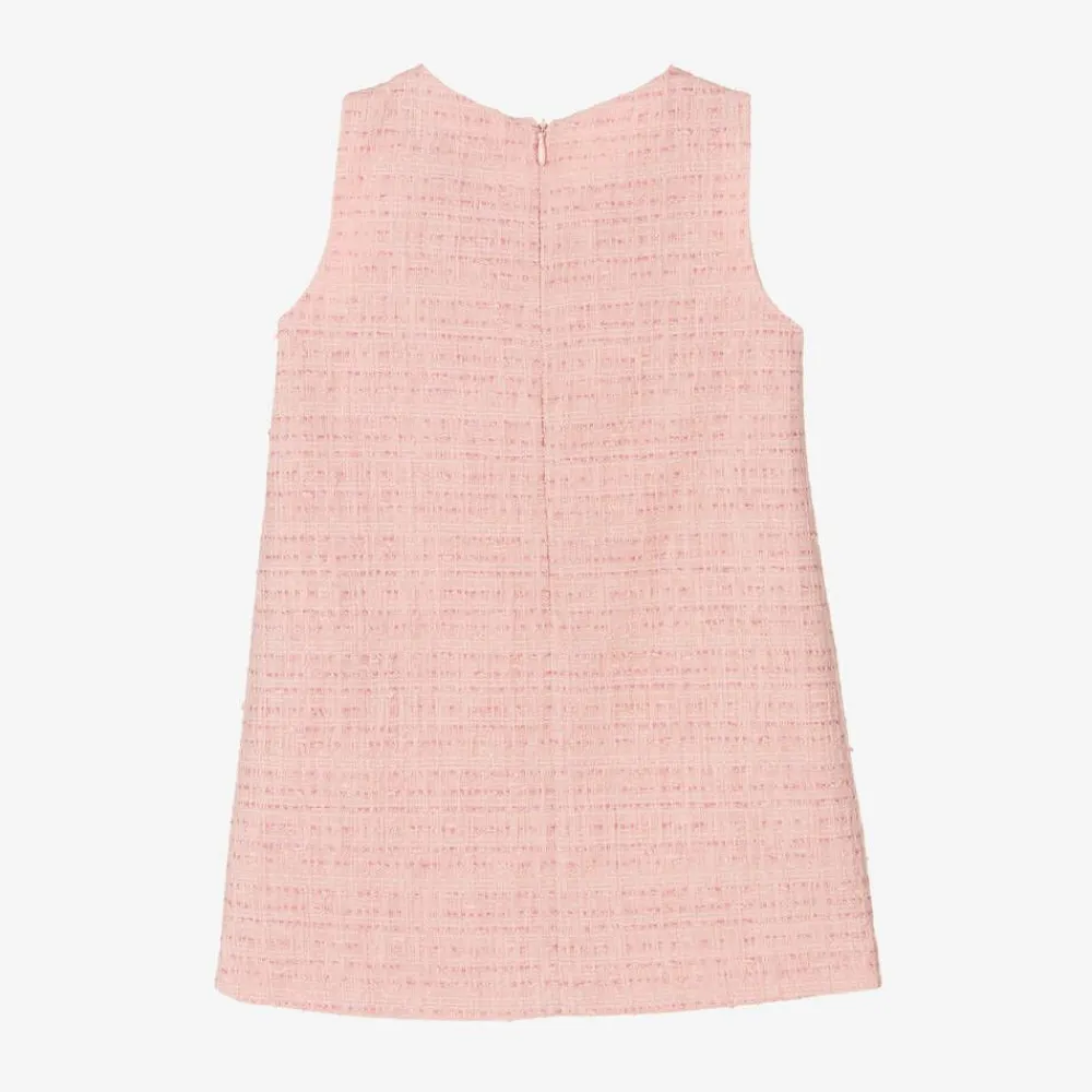 Versace Dresses*Girls Pink Tweed Dress