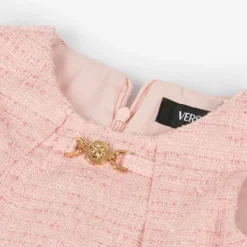 Versace Dresses*Girls Pink Tweed Dress