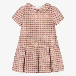 Patachou Dresses*Girls Pink Tweed Dress
