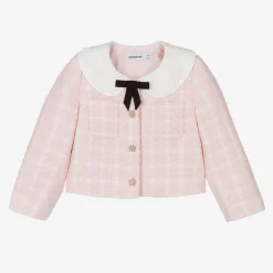 Self-Portrait Coats & Jackets*Girls Pink Tweed Jacket
