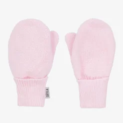Sätila of Sweden Gloves & Mittens|Gloves & Mittens*Girls Pink Twiddle Knitted Baby Mittens