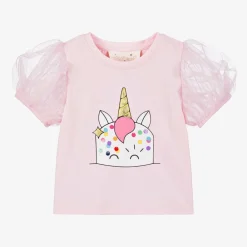 Tutu du Monde Tops*Girls Pink Unicorn Cake T-Shirt